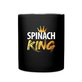 Spinat - Tasse einfarbig - Schwarz - Vorne