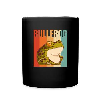 Bullfrog Frog Gift - Full Colour Mug - black - Front