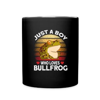 Bullfrog Frog Gift - Full Colour Mug - black - Front