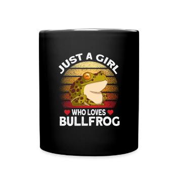 Bullfrog Frog Gift - Full Colour Mug - black - Front