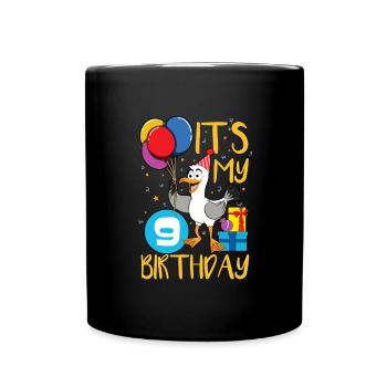 9th birthday - Full Colour Mug - black - Front