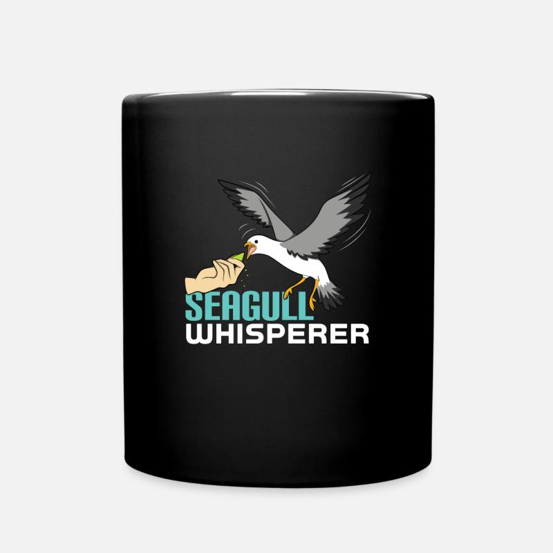 Seagull - Full Colour Mug - black