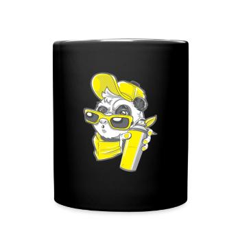 Sprayer Panda Artist Street Art - Full Colour Mug - black - Front