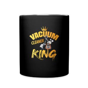 Vacuum cleaner king - Full Colour Mug - black - Front