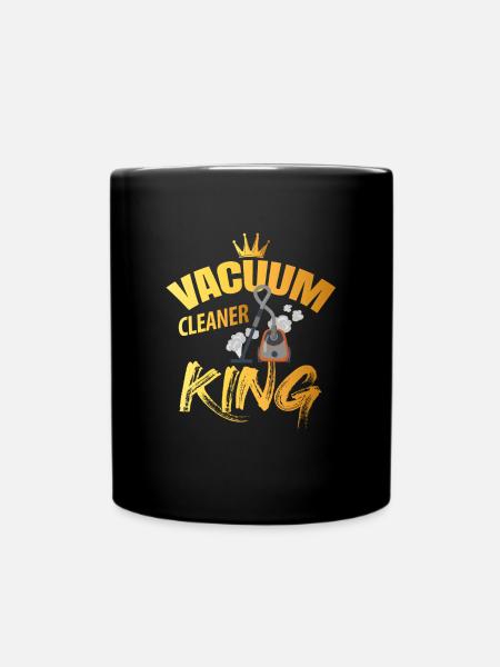 Vacuum cleaner king - Full Colour Mug - black