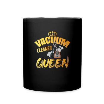Vacuum cleaner queen - Full Colour Mug - black - Front