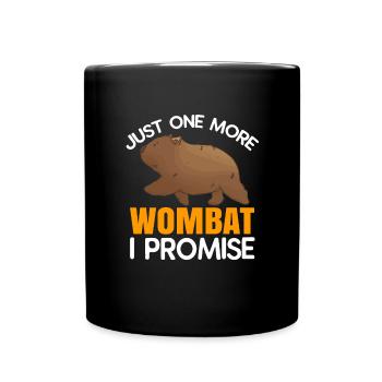 Wombats Wombat Australisches Tier Geschenk - Tasse einfarbig - Schwarz - Vorne