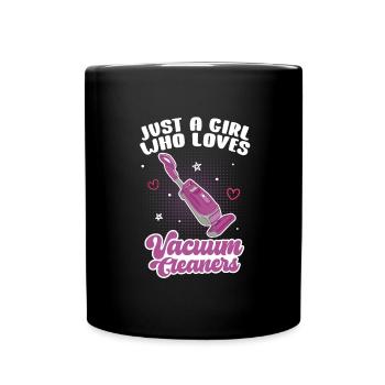 Vacuum cleaner cleaner tidying up housewife - Full Colour Mug - black - Front