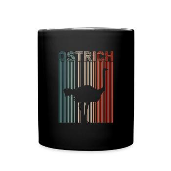 Autruche - Mug uni - noir - Devant