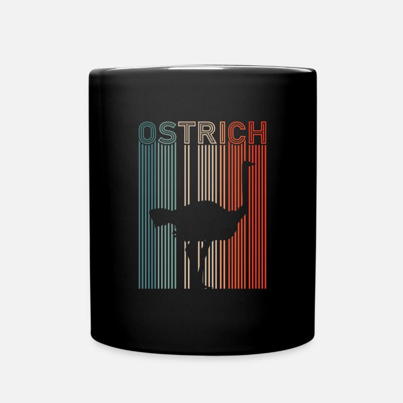 Autruche - Mug uni - noir