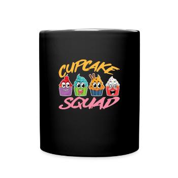 Cupcake Squad Kuchen Cupcake - Tasse einfarbig - Schwarz - Vorne