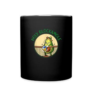 Volleyball Avocado Holy Blockamole Player - Mug uni - noir - Devant