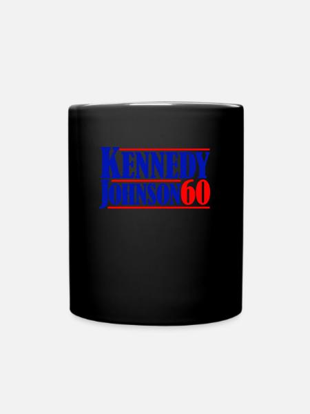 Kennedy Johnson '60 Vintage -Pr�sident Kennedy - Tasse einfarbig - Schwarz