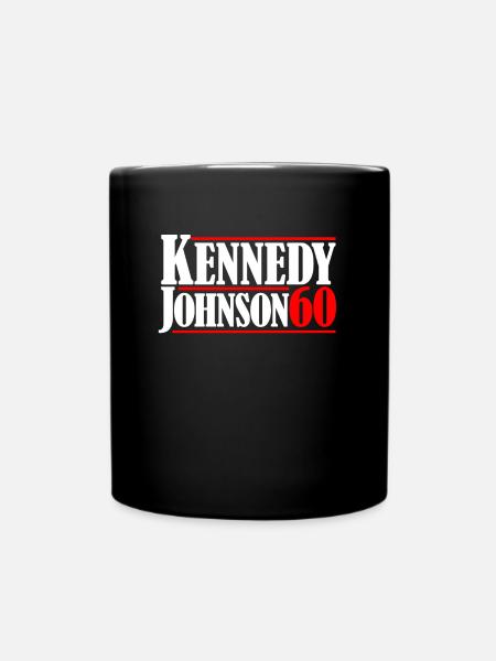Kennedy Johnson '60 Vintage -Pr�sident Kennedy - Tasse einfarbig - Schwarz