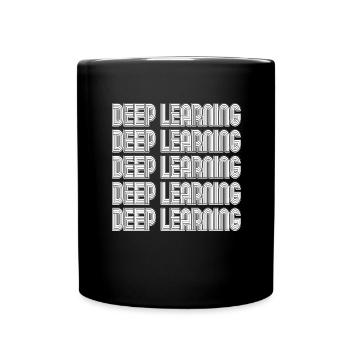 Deep Learning Machine Learning AI KI - Tasse einfarbig - Schwarz - Vorne