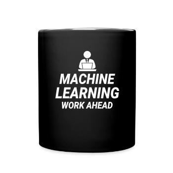 Deep Learning Machine Learning AI KI - Tasse einfarbig - Schwarz - Vorne