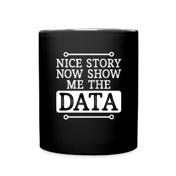 Deep Learning Machine Learning AI KI Datenanalyse - Tasse einfarbig - Schwarz - Vorne