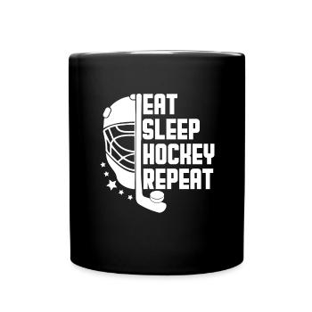 Ice Hockey Club Team Sport Gift - Full Colour Mug - black - Front