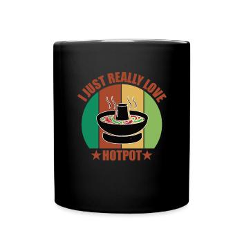Fondue chinoise Hot Pot - Mug uni - noir - Devant