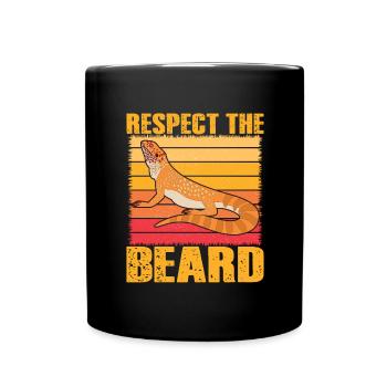 Reptile Saying Gift Lizard Bearded Dragon - Full Colour Mug - black - Front