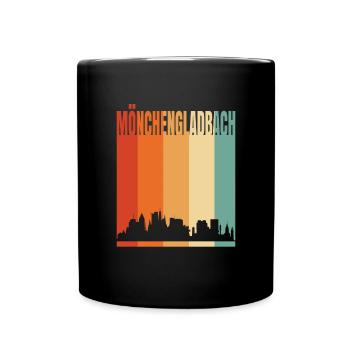 Ligne d’horizon de Mönchengladbach - Mug uni - noir - Devant