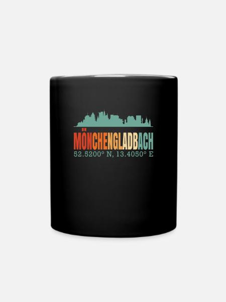 Mönchengladbach Skyline - Tasse einfarbig - Schwarz