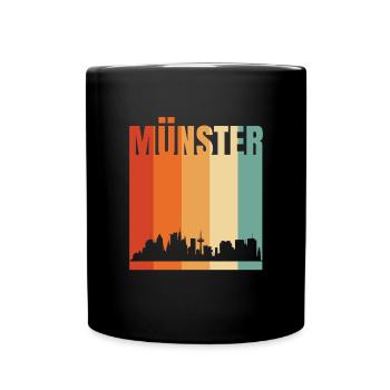 Münster Skyline - Full Colour Mug - black - Front