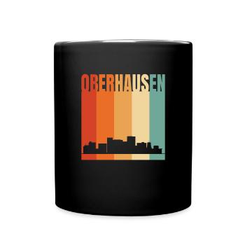 Oberhausen Skyline - Tasse einfarbig - Schwarz - Vorne