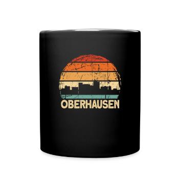 Oberhausen Skyline - Tasse einfarbig - Schwarz - Vorne
