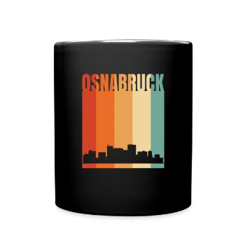 Osnabrück Skyline - Tasse einfarbig - Schwarz - Vorne