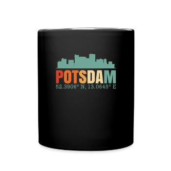 Potsdam Skyline - Full Colour Mug - black - Front