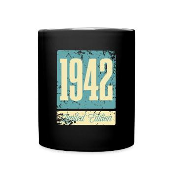 1942 Anniversaire de naissance Année de naissance - Mug uni - noir - Devant