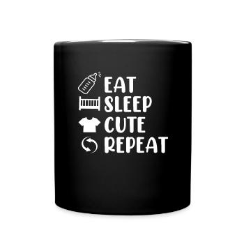 Newborn Baby Child Birth Food Milk - Full Colour Mug - black - Front