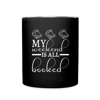 Read books Bookworm - Full Colour Mug - black - Front