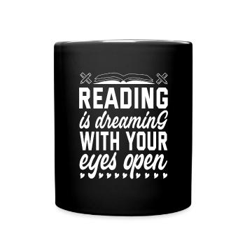 Read books Bookworm - Full Colour Mug - black - Front
