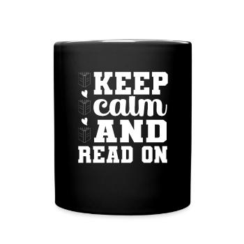Read books Bookworm - Full Colour Mug - black - Front