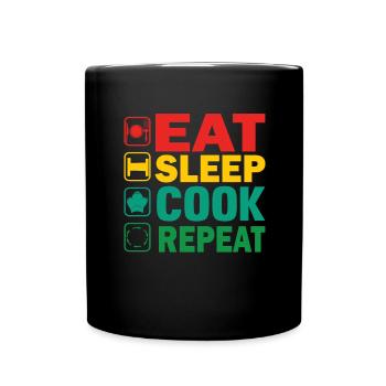 Chef Profession Gastronomy Cooking Chef's hat - Full Colour Mug - black - Front