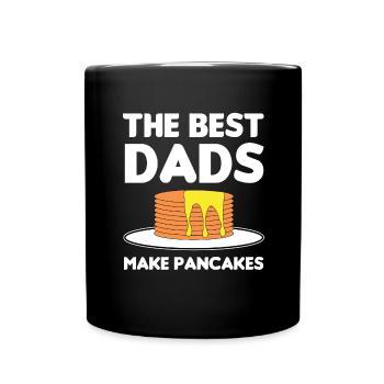 World Best Dad Father Couples Parents Pancakes - Full Colour Mug - black - Front