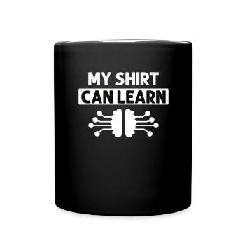Deep Learning Machine Learning AI KI - Tasse einfarbig - Schwarz - Vorne