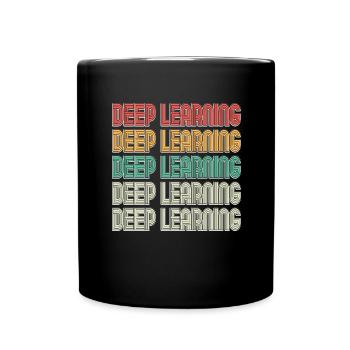 Deep Learning Machine Learning AI KI - Tasse einfarbig - Schwarz - Vorne