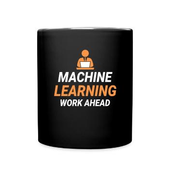 Deep Learning Machine Learning AI KI - Tasse einfarbig - Schwarz - Vorne