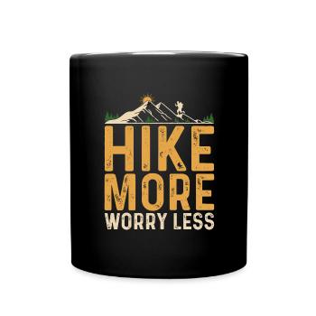 Randonnée Camping Dictons en plein air Camper Wanderer - Mug uni - noir - Devant