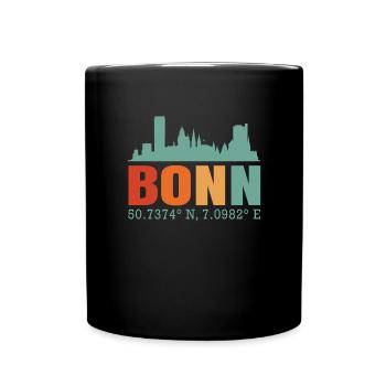 Bonn - Tasse einfarbig - Schwarz - Vorne