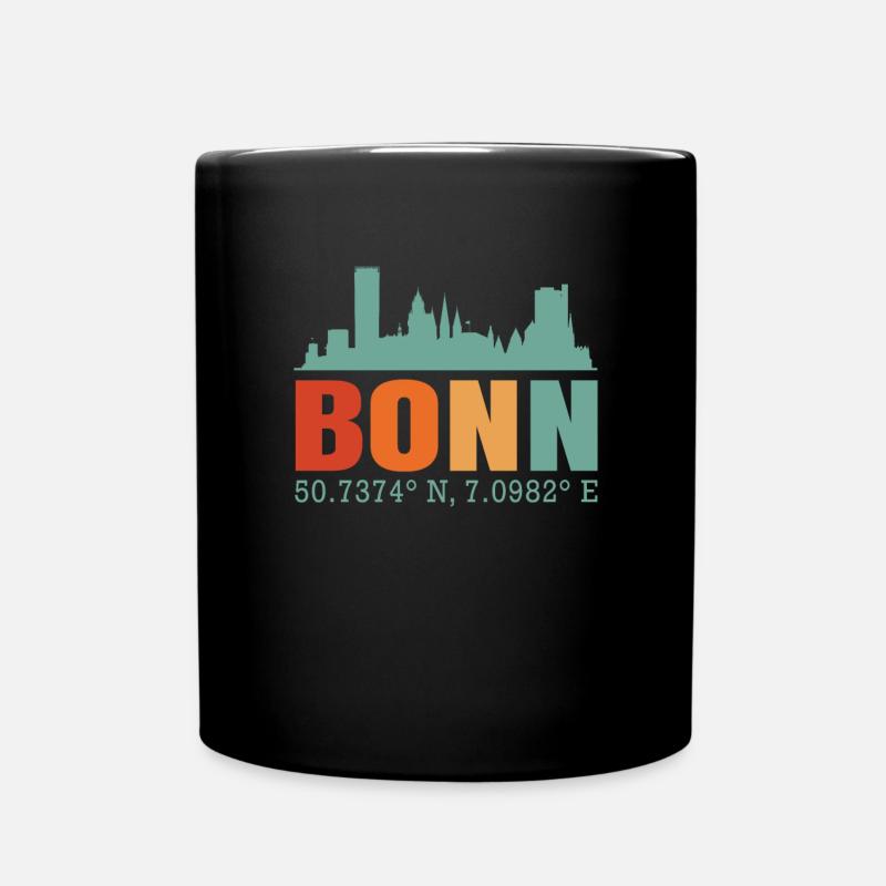 Bonn - Tasse einfarbig - Schwarz