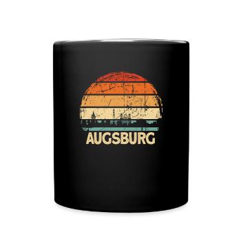 Augsburg - Tasse einfarbig - Schwarz - Vorne