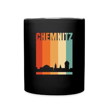 Chemnitz - Tasse einfarbig - Schwarz - Vorne