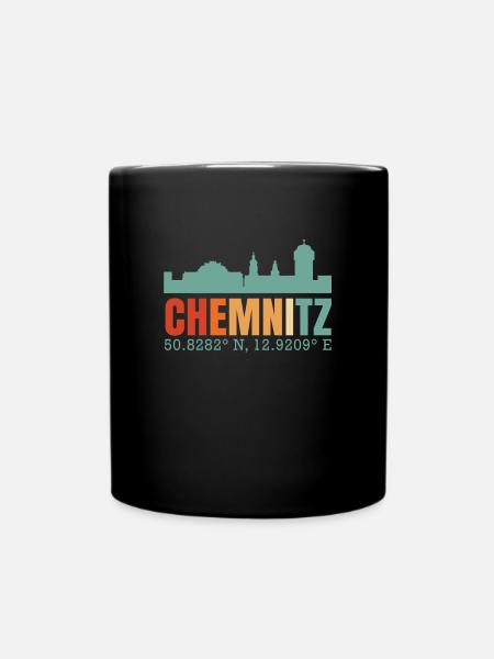 Chemnitz - Tasse einfarbig - Schwarz
