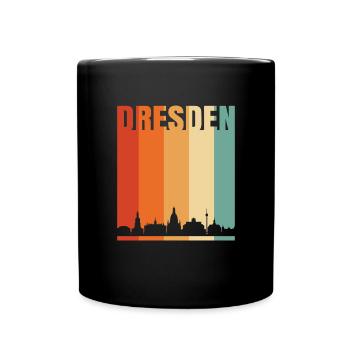 Dresden - Tasse einfarbig - Schwarz - Vorne