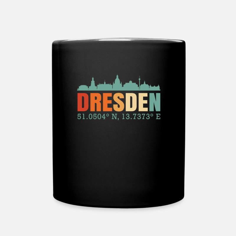 Dresden - Tasse einfarbig - Schwarz