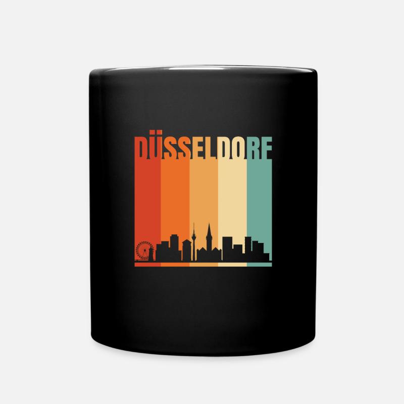 Düsseldorf - Tasse einfarbig - Schwarz